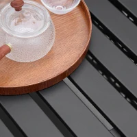 Outsunny 7 Pieces Wicker Patio Furniture Set with 4.7" Thick Cushions, Outdoor PE Rattan Garden Sofa Set Sectional Conversation Set w/ Iron Plate Top Coffee Table, Light Blue(m-8)