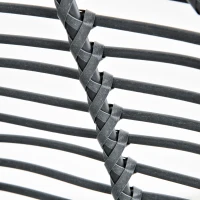 Outsunny Outdoor Wicker Egg Chair with Cushion, Lounge Chair Rattan 360 Degree Round Basket Chair for Backyard Garden Lawn Indoor Living Room, Grey(m-8)