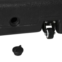 Outsunny Offset Patio Umbrella Base Stand Cantilever Umrella Holder Weight w/ Wheels, Sand or Water Filled, 176 lb Capacity Water or 264 lb Capacity Sand, Black(m-9)