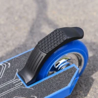 Soozier Stunt Scooter Aluminum Entry Level Freestyle Tricks Scooter Pro Scooter for Beginners w/ Rear Wheel Braking for Teenagers 14 Years and Up Blue(m-7)