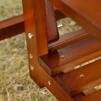 Outsunny Front Porch Swing, Hanging Patio Swing, Outdoor Swing Bench with Pine Wood Frame and Hanging Chains for Garden and Yard(m-8)