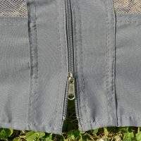 Outsunny 12' Round Patio Gazebo Canopy with 2-Tier Roof, Ventilated Outdoor Shelter, Grey(m-9)