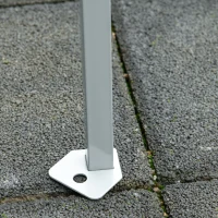 Outsunny 10' x 19' Pop Up Canopy with Easy Up Steel Frame, 3-Level Adjustable Height and Carrying Bag, Sun Shade Event Party Tent for Patio, Backyard, Garden, Blue(m-8)