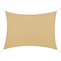 Outsunny 20' x 13' Rectangle Outdoor Patio Portable Shade Canopy Sun Sail - Sand(m-1)
