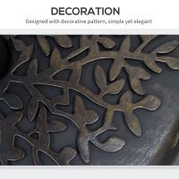 Outsunny Half Round Umbrella Base Fillable Patio Umbrella Stand Holder for Lawn, Deck, Backyard, Garden, 40 lb Water or 46 lb Sand, Bronze(m-7)