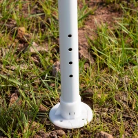 Outsunny 10' x 30' Party Tent, Event Shelter Gazebo Canopy with Removable Mesh Side Walls and Two Doors, White(m-15)