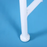 Outsunny 50" 2-Person Metal Garden Bench Outdoor Loveseat Yard Decorative Chair Park Seat Patio Furniture White(m-5)