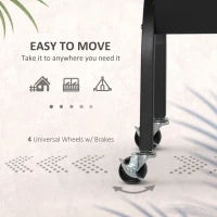 Outsunny Backyard Charcoal BBQ Grill & Smoker Combo Automatic Charcoal BBQ Rotisserie Grill 110lbs Lamb Hog Spit Roaster(m-7)