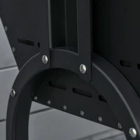 Outsunny Backyard Charcoal BBQ Grill & Smoker Combo Automatic Charcoal BBQ Rotisserie Grill 110lbs Lamb Hog Spit Roaster(m-9)