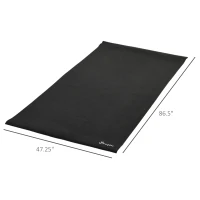 Soozier Multi-purpose Exercise Equipment Mat, Non-slip Treadmill Exercise Bike Floor Protection Mat, Gym Fitness Workout Mat, 7.2 x 3.9ft(m-3)
