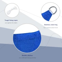 Outsunny 24' x 24' Outdoor Patio Sun Shade Sail Canopy Square UV Resistant - Navy Blue(m-6)