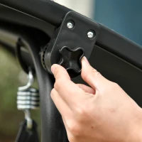 Outsunny 3-Person Porch Swing with Stand, Outdoor Swing for Patio Porch with Adjustable Tilt Canopy and Comfortable Swing Bench-Style Seat, Steel Frame, Black(m-8)