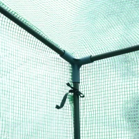 Outsunny 79" x 29" x 66" Walk-in Garden Greenhouse, Outdoor Portable Hot House with Roll-Up Door and Two Windows, Deep Green(m-9)