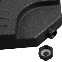 Outsunny Large 4 Piece Round Fillable Weighted Offset Market Patio Umbrella Base(m-10)