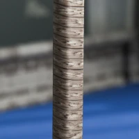 PawHut Pet House Wicker, for Indoor/Outdoor Rattan Furniture, with Water-Resistant and Removable Cushions, Elevated Bottom, Dark Blue(m-10)