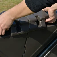 Outsunny Square Cantilever Patio Umbrella Base with 4 Wheels for Easy Moving, Heavy Duty Umbrella Stand Weight, 330 lb Capacity Sand or 286 lb Capacity Water, Coffee(m-11)