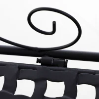 Outsunny Outdoor Metal Potting Bench Foldable Garden Planting Table w/ Build-in Bag, Hook(m-7)