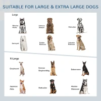 PawHut Elevated Dog Bowls Stand Raised Pet Feeder with 2 Stainless Steel Dog Food Bowls for Large Extra Large Dogs, Natural(m-7)