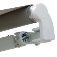 Outsunny 8' x 7' Retractable Sunshade Awning for the Patio with Easy Crank Design & Hardware Included, Gray(m-10)