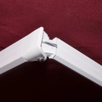 Outsunny 12' x 8' Retractable Awning Patio Awnings Sun Shade Shelter with Manual Crank Handle, 280g/m² UV & Water-Resistant Fabric and Aluminum Frame for Deck, Balcony, Yard, Wine Red(m-7)