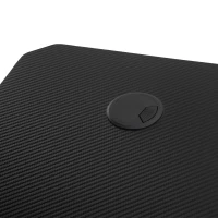 HOMCOM 47.25" Gaming Desk Computer Home Office Gamer Table Workstation Metal Frame with Cup Holder, Headphone Hook, Cable Management, Black(m-11)