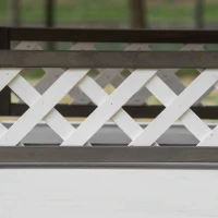 PawHut Wooden Cat House, 2-Floor Feral Cat Shelter, Kitten Condo Outdoor, Small Dog House with Balcony, Stairs, Asphalt Roof, White and Gray(m-9)