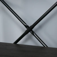 HOMCOM 5-Tier Industrial Bookcase with Open Storage, Bookshelf Display Rack with Metal Frame for Home Office, 70.75''L x 12.5''W x 70''H, Walnut(m-10)