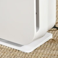 HOMCOM Air Purifiers Large Room 430sqft with 3-Stage Filtration System, Air Monitor, Air Cleaner with 3 Speeds(m-9)