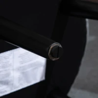 HOMCOM Modern Foot stool Ottoman, Small Leisure Chair Upholstered, Button Tufted Armless Club Chair Wingback Chair with Low Back, Velvet Style Fabric and Stable Fir Legs, Grey(m-15)