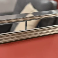 HOMCOM 59" x 20" Modern Full Length Mirror, Wall Mirror for Living Room, Bedroom, Hanging and Leaning Floor Mirror, Vertical or Horizontal, Silver/Gray(m-9)