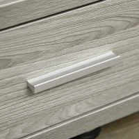 HOMCOM Modern TV Stand for TVs up to 45", TV Cabinet with Storage Shelf and Drawer, Entertainment Center for Living Room Bedroom, Grey(m-6)