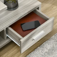 HOMCOM Modern TV Stand for TVs up to 45", TV Cabinet with Storage Shelf and Drawer, Entertainment Center for Living Room Bedroom, Grey(m-7)