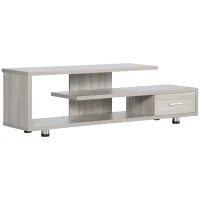 HOMCOM Modern TV Stand for TVs up to 45", TV Cabinet with Storage Shelf and Drawer, Entertainment Center for Living Room Bedroom, Grey(m-1)