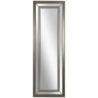 HOMCOM 59" x 20" Modern Full Length Mirror, Wall Mirror for Living Room, Bedroom, Hanging and Leaning Floor Mirror, Vertical or Horizontal, Silver/Gray(m-1)