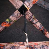 Outsunny 6-Sided Hexagon Pop Up Party Tent Gazebo with Mesh Netting Walls & Shaded Interior, 12' x 12', Camouflage(m-9)