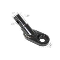 Aosom BikeTrailer Hitch, Steel Type 'B' Bicycle Trailer, Powder Coating, Durable and Sturdy, Cargo Hitch Coupler, for Cargo, Child and Pet Trailers, Black(m-3)