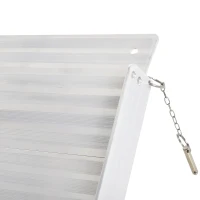 HOMCOM 3' Foldable Handicap Ramp for Home, Steps, Doorways, Aluminum Portable Wheelchair Ramp, Textured Threshold Ramp, Silver(m-8)