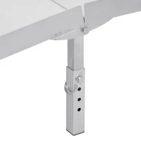 HOMCOM 8' Foldable Handicap Ramp for Home, Steps, Doorways, Aluminum Portable Wheelchair Ramp, Textured Threshold Ramp, Silver(m-9)