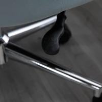 Vinsetto Office Chair Velvet Fabric Leisure Chair Rocking Armless Task Chair with Swivel Wheels Soft Seat Computer Chair for office Work Vanity Table Chair(m-9)