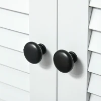 HOMCOM Undersink Restroom 2-Tier Anti-Slip Storage Basin w/ Sink Pipe Slot - White(m-13)