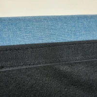 HOMCOM Button Tufted Armchair Modern Single Sofa Chair Upholstered Accent Chair with Rubber Wood Legs and Thick Padding Mid-Back for Living Room and Bedroom, Light Blue(m-13)