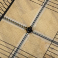 PawHut Pet Playpen with Door, Metal Mesh Cage with Mallet, Clear(m-8)