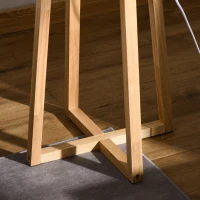 HOMCOM Modern Floor Lamp, Standing Lamp with Drum Lampshade, Foot Switch for Living Room, Bedroom, Office(m-8)