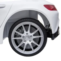 Aosom Licensed Kids Ride-On Car 12V with Remote Control, Suspension Wheel, Adjustable Speed, White(m-15)