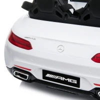 Aosom Licensed Kids Ride-On Car 12V with Remote Control, Suspension Wheel, Adjustable Speed, White(m-14)