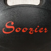 Soozier Medicine Ball with Handles, 18 lbs. Weighted Ball for Exercise, Med Ball for Abs, Core, Strength Training, Balance Training(m-8)