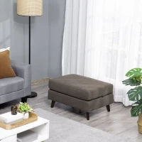 HOMCOM Folding Ottoman Sleeper, Convertible Fabric Bed, Brown(m-8)