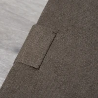 HOMCOM Folding Ottoman Sleeper, Convertible Fabric Bed, Brown(m-11)