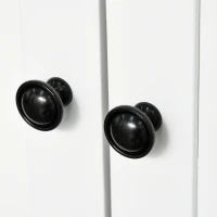 HOMCOM 71" Kitchen Pantry Buffet with Hutch Storage Cabinet Microwave Oven Stand with Drawer- White/Oak(m-9)