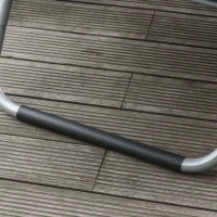 Outsunny Ergonomic Lounger Chair Portable Armchair with Removable Headrest Pillow for Garden Patio Outside All Aluminum Frame Dark Grey(m-8)